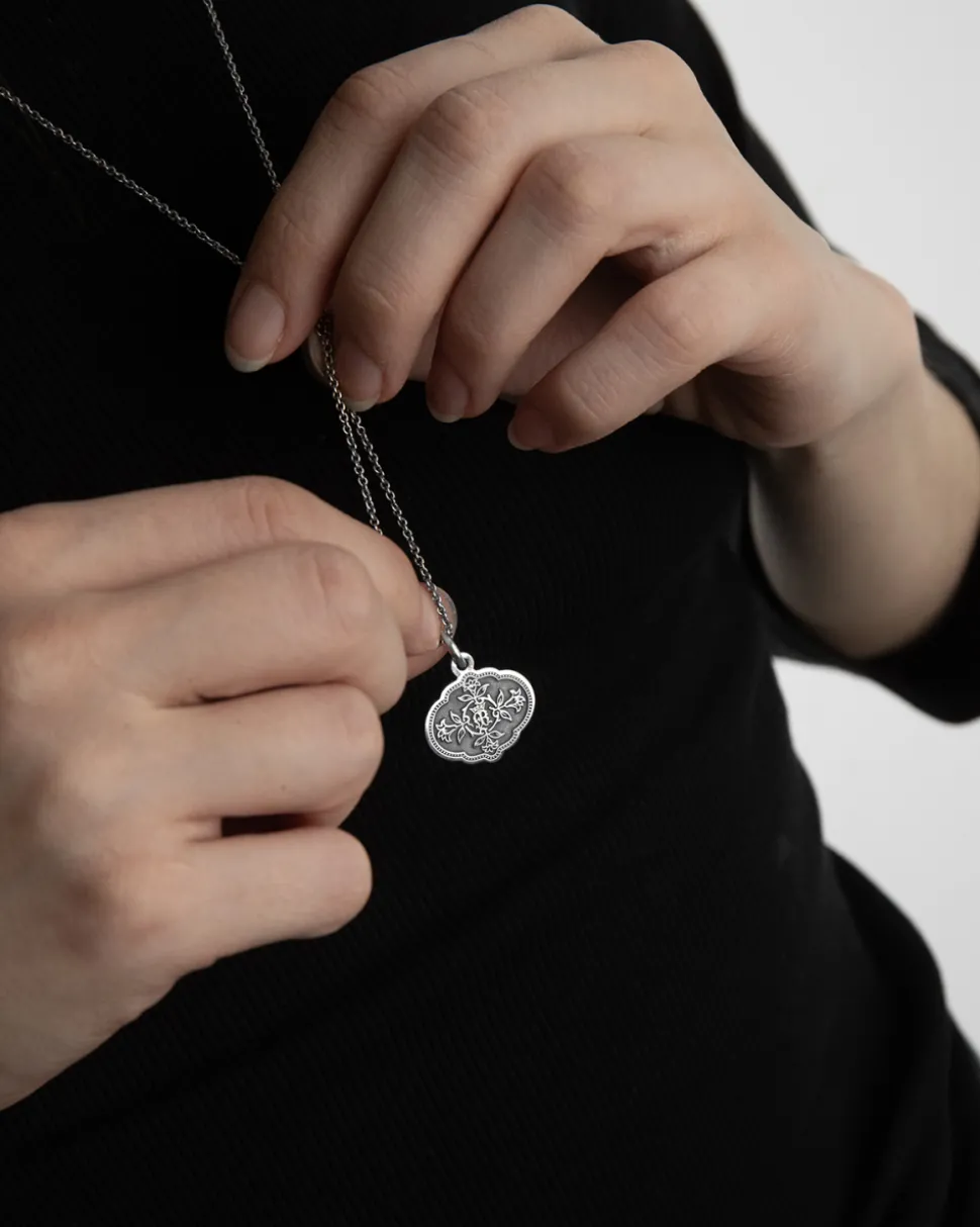 CIONDOLO SANTINO MATER DEI IN ARGENTO