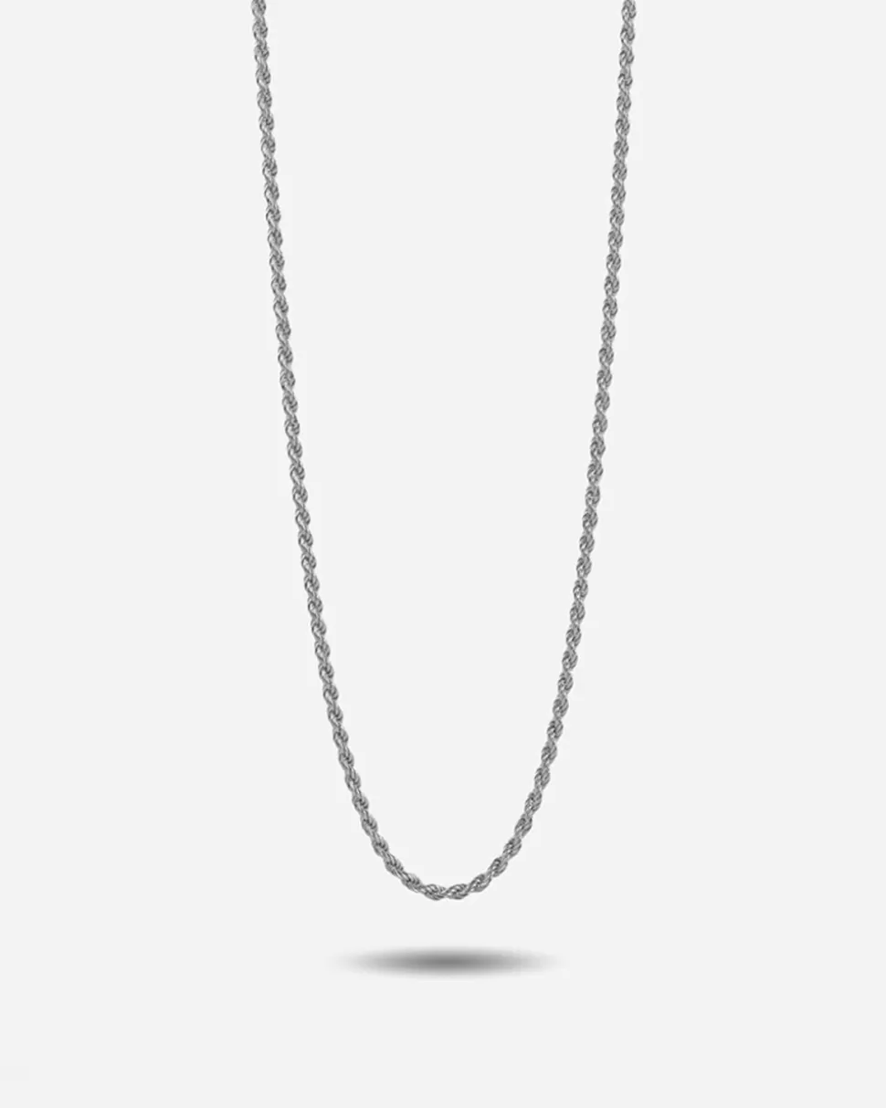 COLLANA CORDA 040 IN ARGENTO