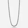 COLLANA CORDA 070 IN ARGENTO CON ALLUNGHINI