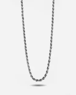 COLLANA CORDA 070 IN ARGENTO CON ALLUNGHINI
