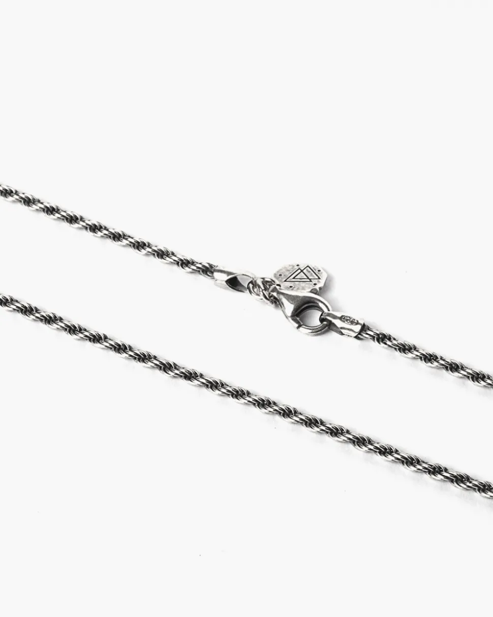 COLLANA CORDA 040 IN ARGENTO
