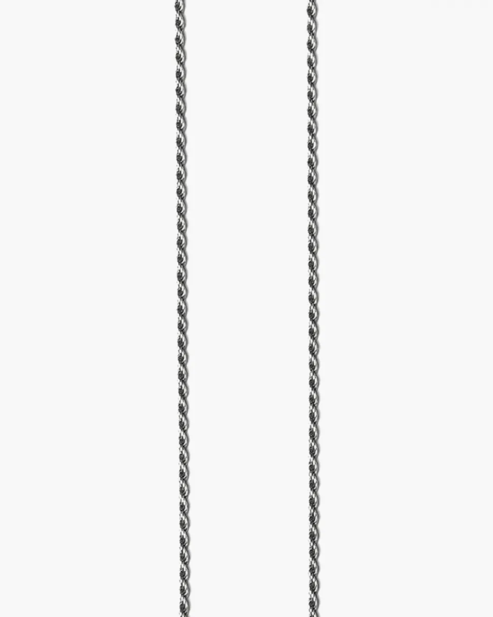 COLLANA CORDA 040 IN ARGENTO