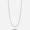 COLLANA CORDA DIAMANTATA 025 IN ARGENTO CON ALLUNGHINI