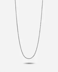 COLLANA CORDA DIAMANTATA 025 IN ARGENTO CON ALLUNGHINI
