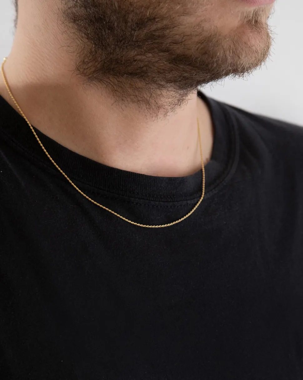 COLLANA CORDA DIAMANTATA 025 CON ALLUNGHINI ORO GIALLO