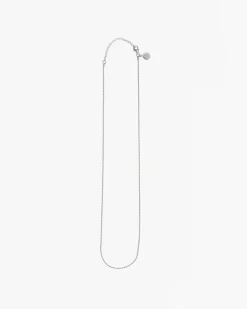 COLLANA CORDA DIAMANTATA 025 IN ARGENTO CON ALLUNGHINI