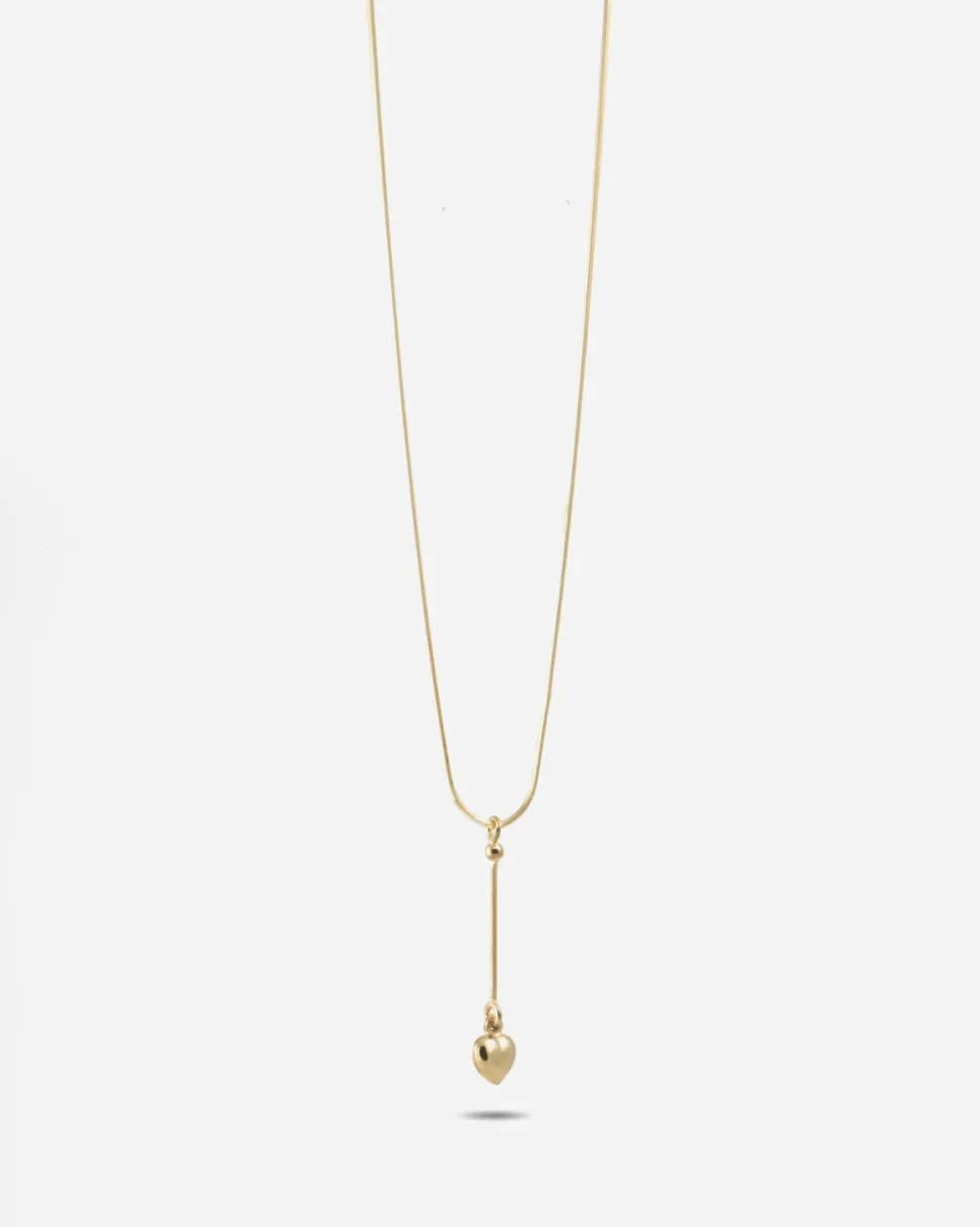 COLLANA CRAVATTINO CUORE GOLDEN HEARTIE PLACCATA ORO