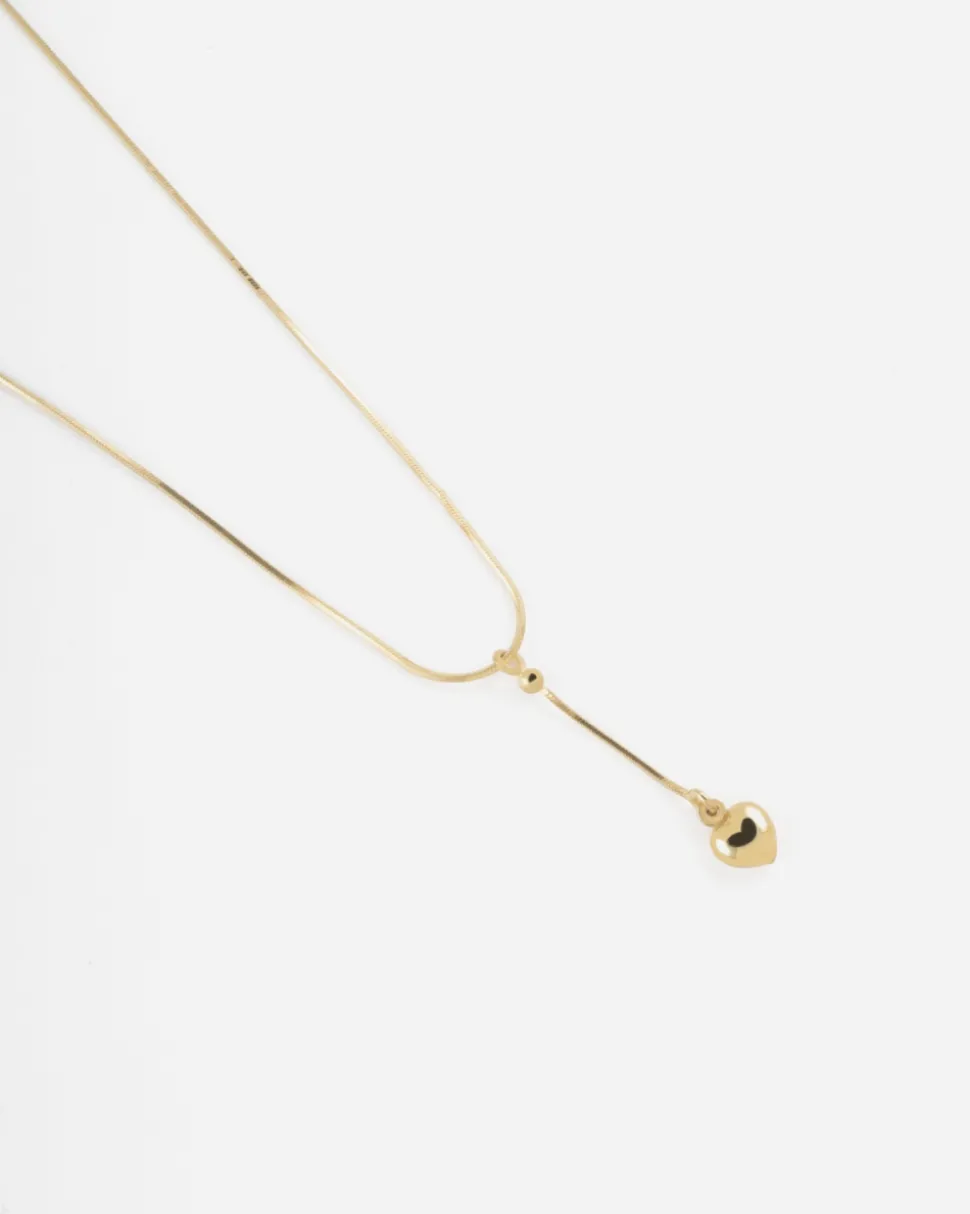COLLANA CRAVATTINO CUORE GOLDEN HEARTIE PLACCATA ORO