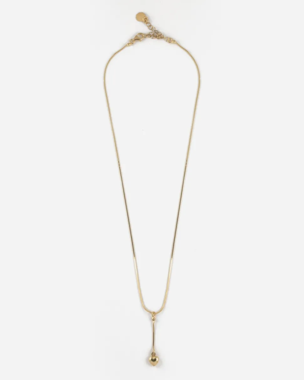 COLLANA CRAVATTINO CUORE GOLDEN HEARTIE PLACCATA ORO