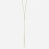 COLLANA CRAVATTINO GOLDEN DOUBLE BAR PLACCATA ORO