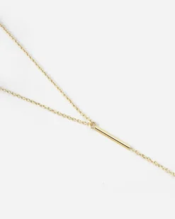 COLLANA CRAVATTINO GOLDEN DOUBLE BAR PLACCATA ORO