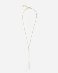 COLLANA CRAVATTINO GOLDEN DOUBLE BAR PLACCATA ORO