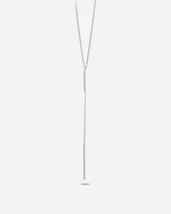 COLLANA CRAVATTINO SILVER DOUBLE BAR IN ARGENTO