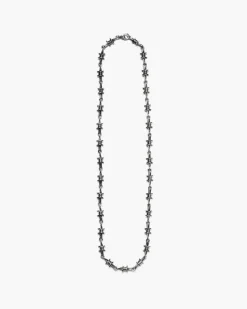 COLLANA FILO SPINATO IN ARGENTO