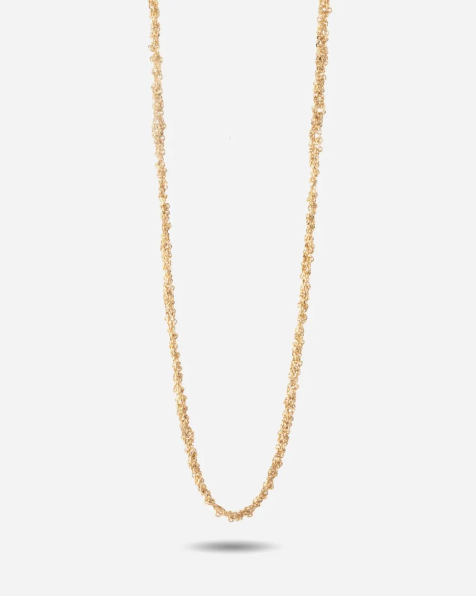 COLLANA FORZATINA INTRECCIATA PLACCATA ORO