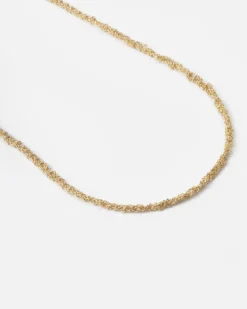 COLLANA FORZATINA INTRECCIATA PLACCATA ORO