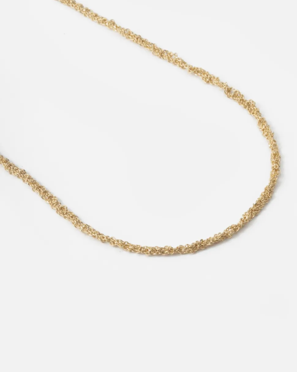 COLLANA FORZATINA INTRECCIATA PLACCATA ORO