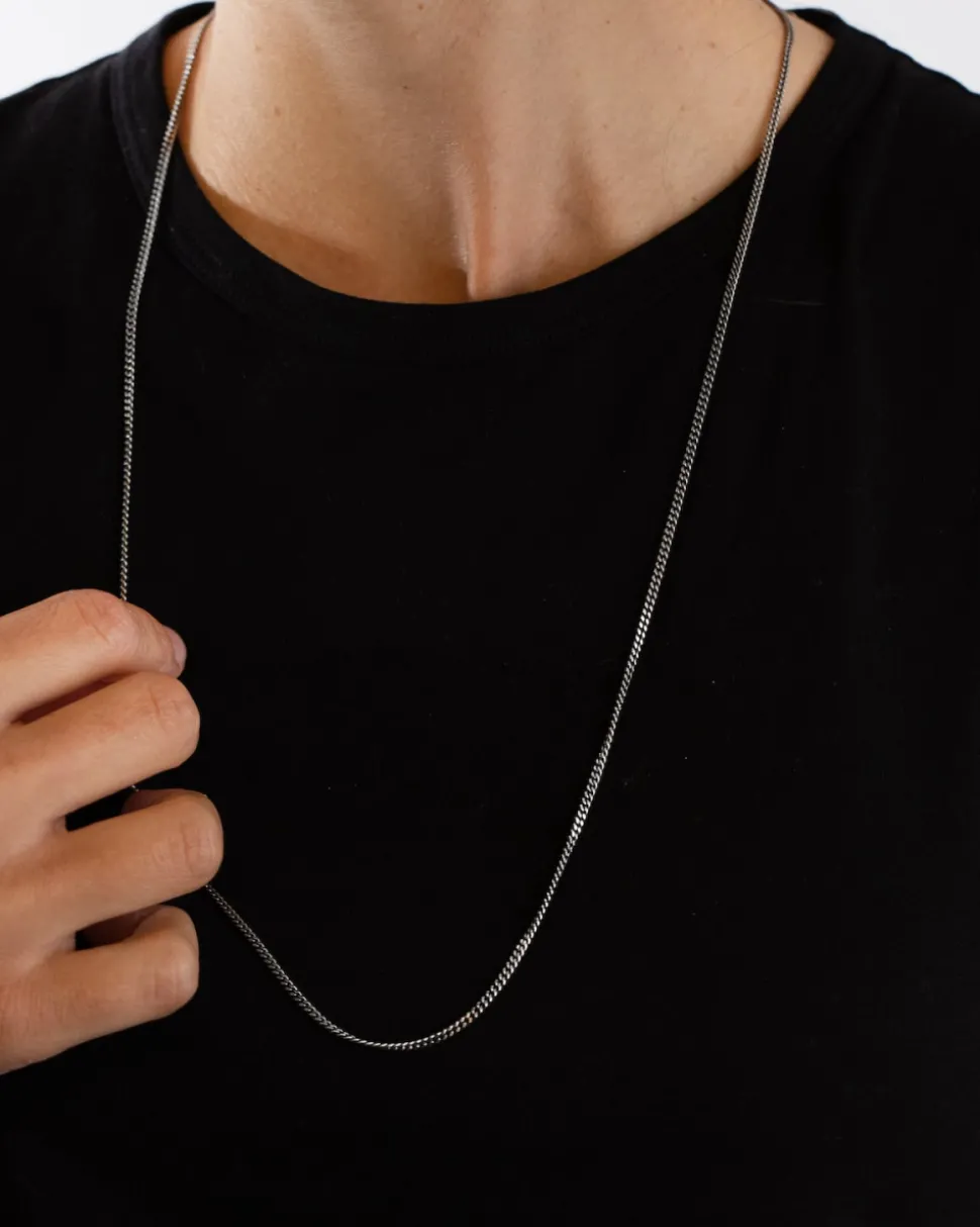 COLLANA GRUMETTA FILO 060 IN ARGENTO