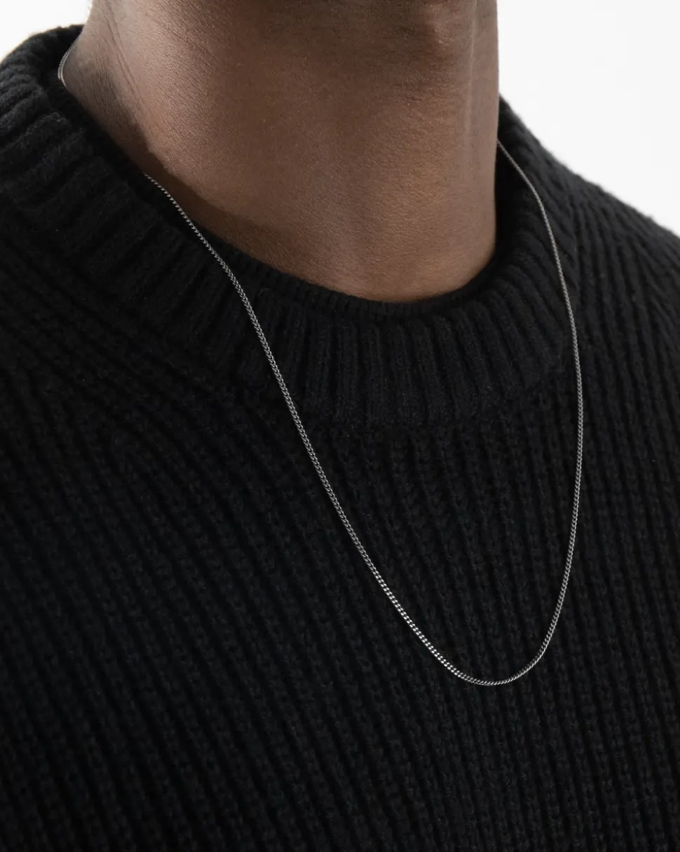 COLLANA GRUMETTA FILO 045 IN ARGENTO
