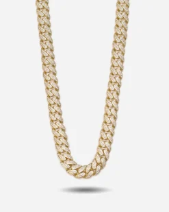 COLLANA GRUMETTA OVALE H120 CON ZIRCONIA CUBICA / GALVANICA ORO GIALLO LUCIDO