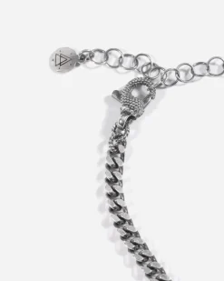COLLANA GRUMETTA PARTHENOPE IN ARGENTO CON PERLE E SFERE PUNTINATE