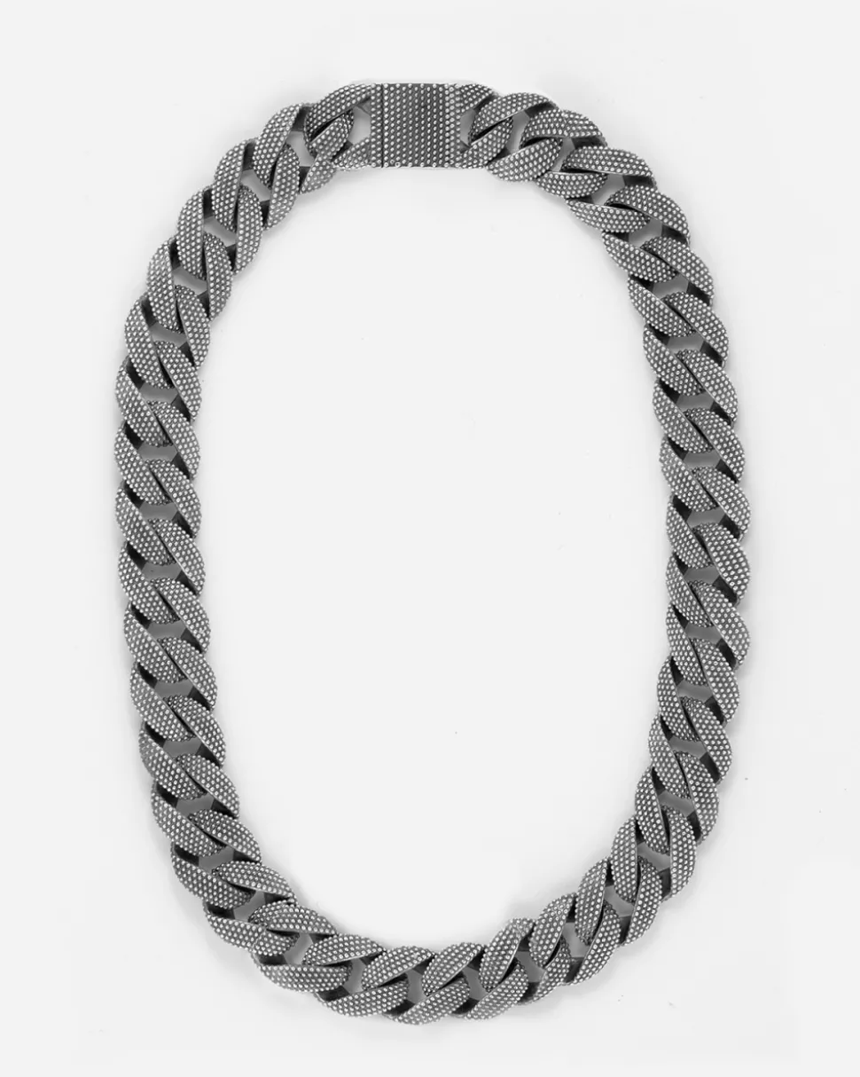 COLLANA GRUMETTA PUNTINATA IN ARGENTO