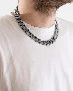 COLLANA GRUMETTA PUNTINATA IN ARGENTO