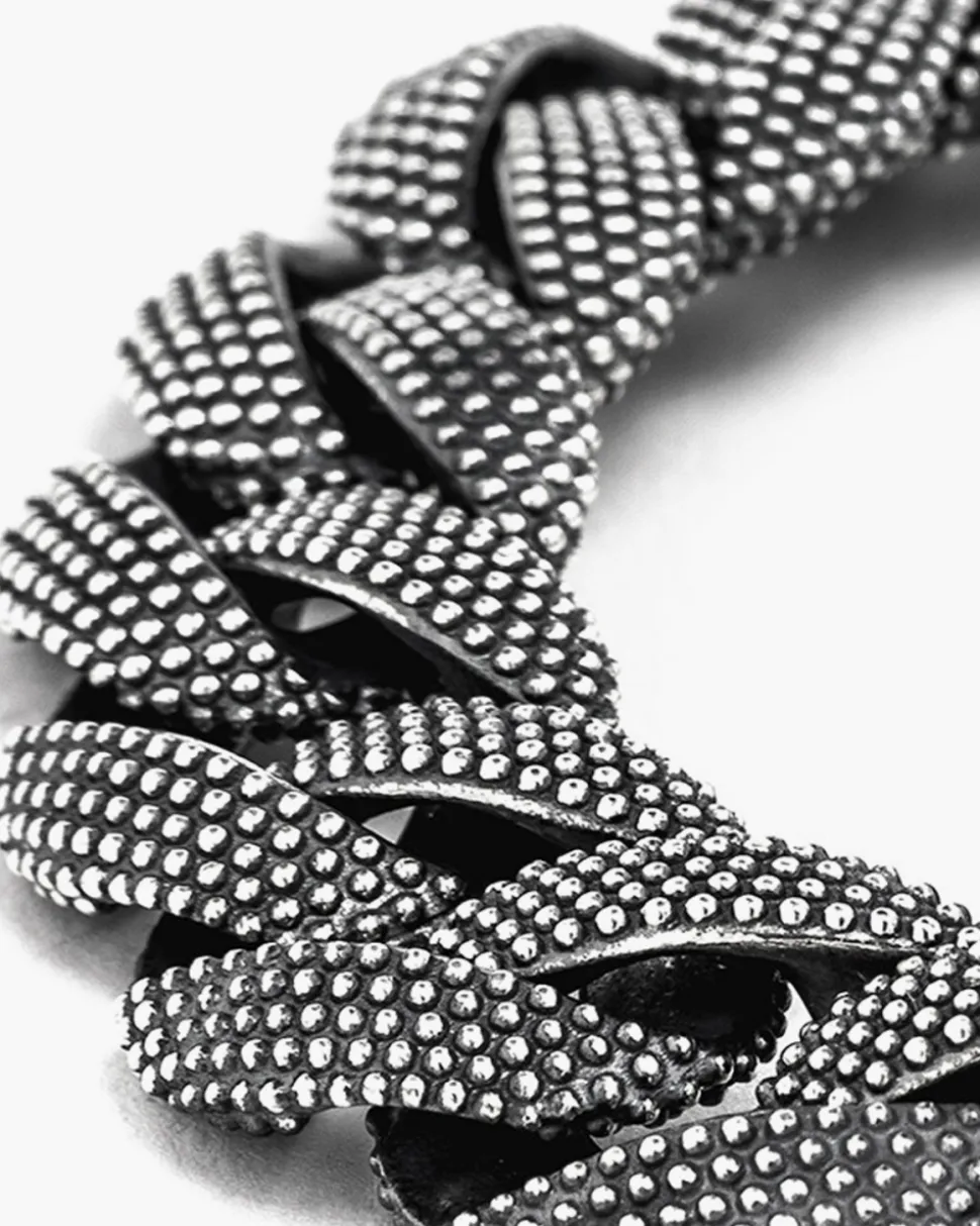 COLLANA GRUMETTA PUNTINATA IN ARGENTO