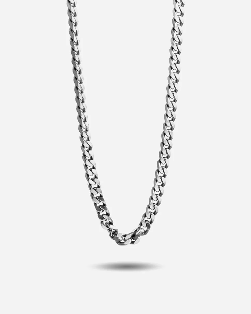 COLLANA GRUMETTA QUADRATA FILO 150 IN ARGENTO