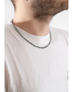 COLLANA GRUMETTA QUADRATA FILO 150 IN ARGENTO