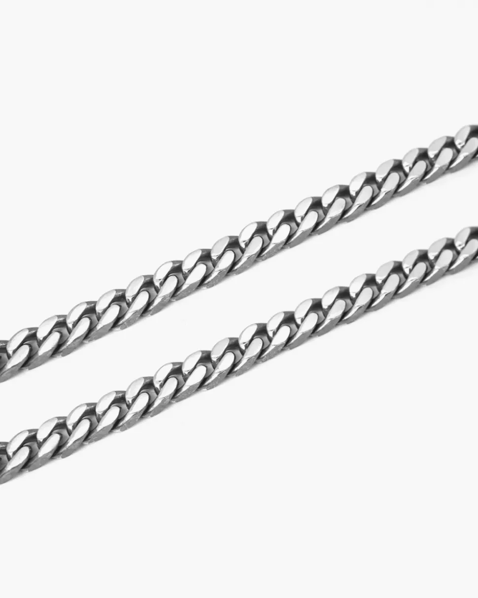 COLLANA GRUMETTA QUADRATA FILO 150 IN ARGENTO