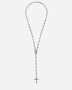 COLLANA LARIAT ROSARIO CROSSED