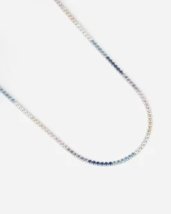 COLLANA TENNIS GRADIENT CON PIETRE MULTICOLOR
