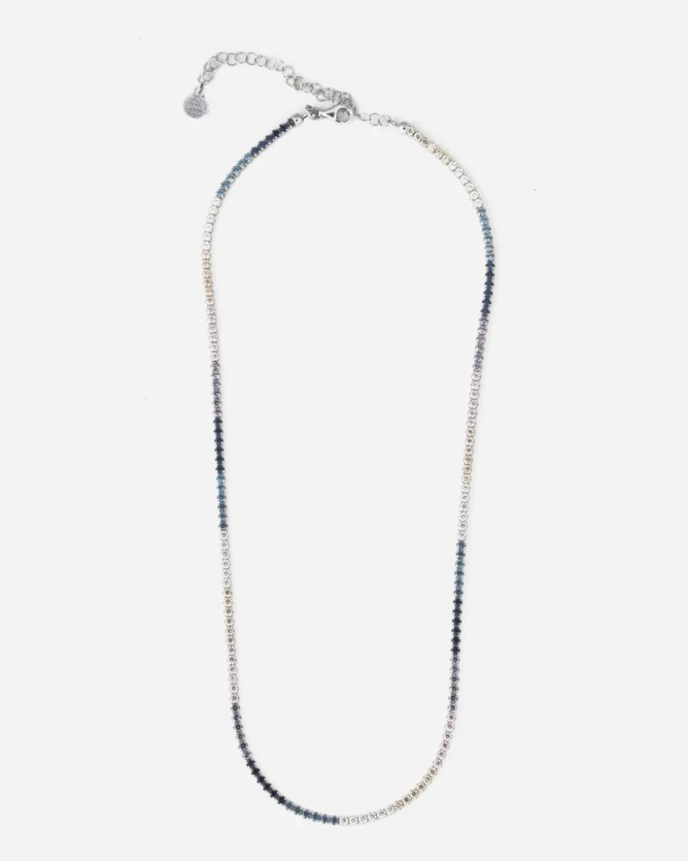 COLLANA TENNIS GRADIENT CON PIETRE MULTICOLOR