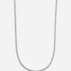 COLLANA TENNIS IN ARGENTO CON BRILLANTI BIANCHI