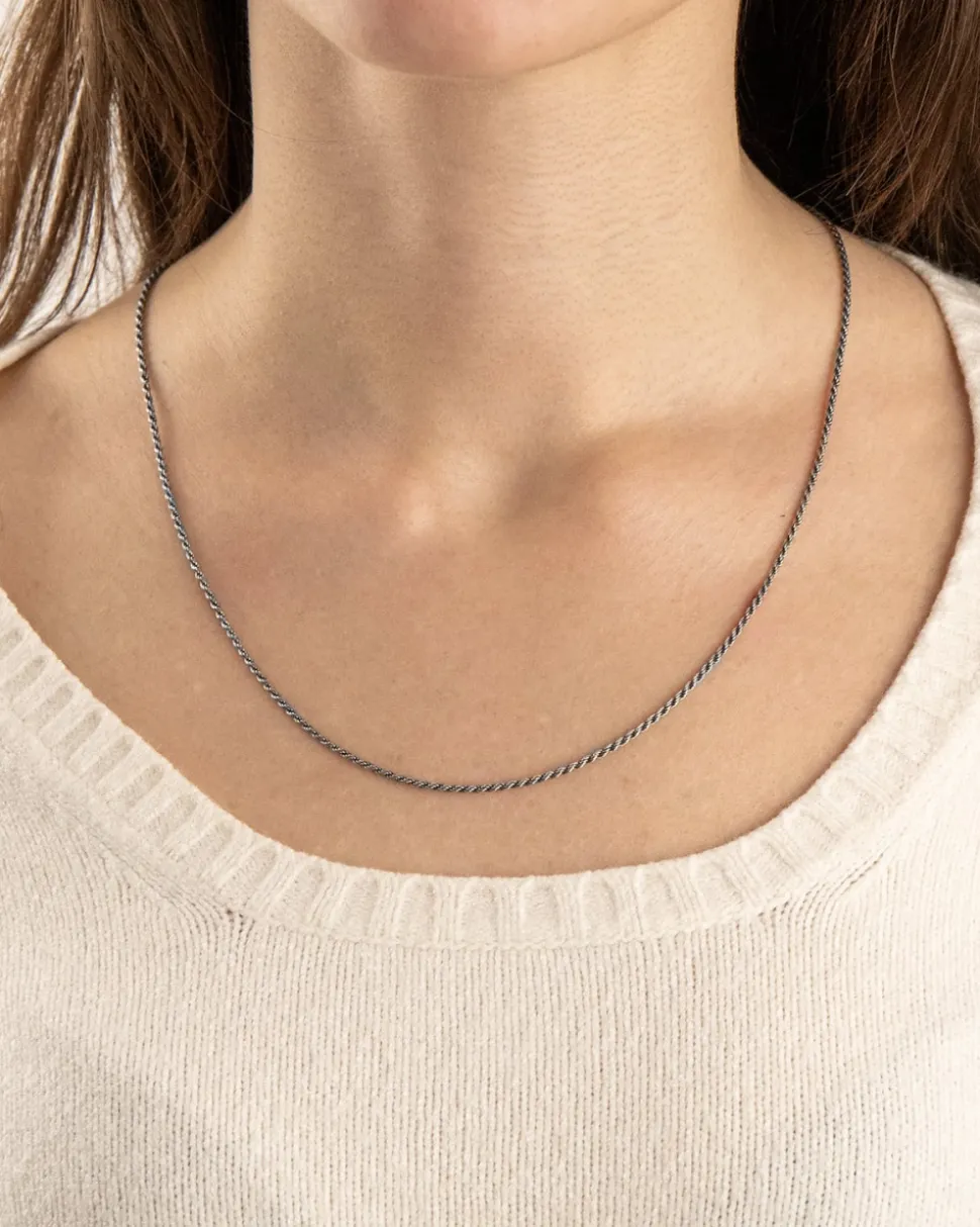 COLLANA TORCHON IN ARGENTO