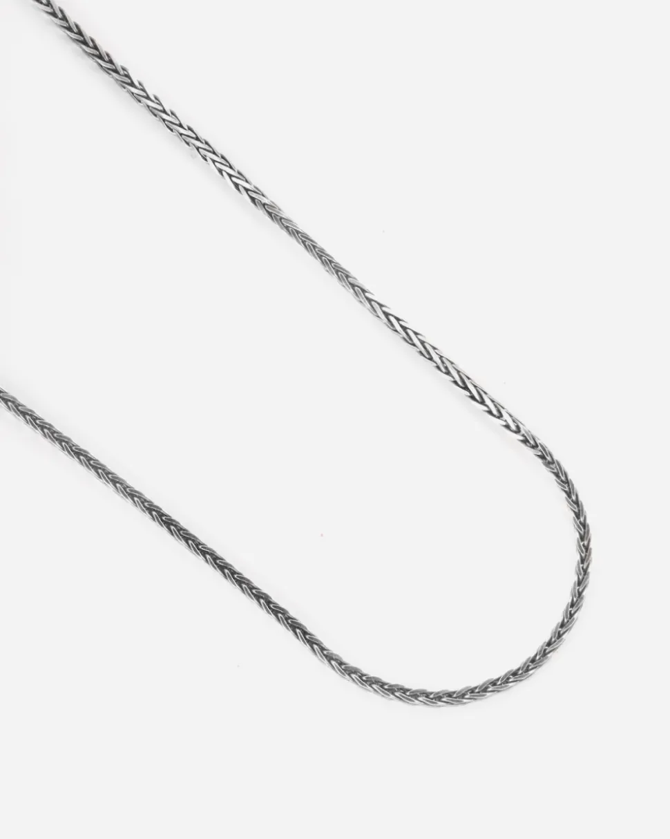 COLLANA TRECCIA DIAMOND BRAID IN ARGENTO