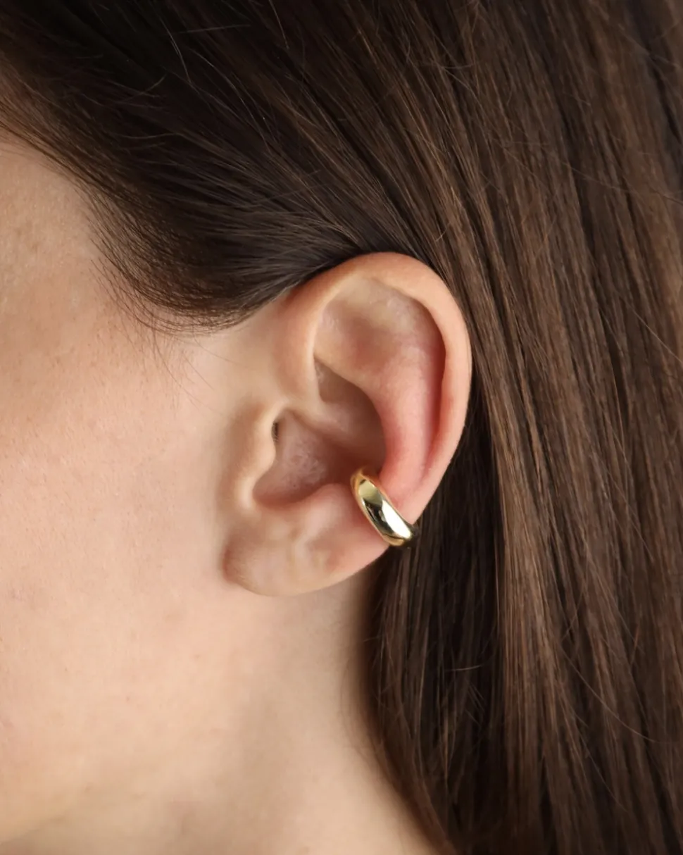 EAR CUFF BOMBATO PLACCATO ORO