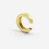 EAR CUFF FILO QUADRATO PLACCATO ORO