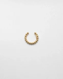 EAR CUFF ORECCHINO SENZA BUCO PALLINE UN GIRO PLACCATO ORO