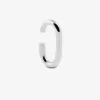 EAR CUFF OVALE FILO 4 MM IN ARGENTO