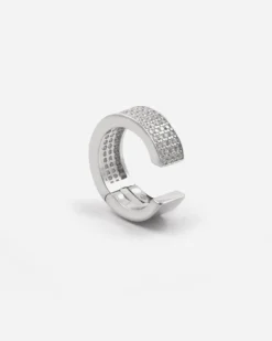 EAR CUFF SCATTINO IN ARGENTO CON BRILLANTI