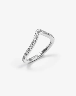 FEDINA CHEVRON BIND IN ARGENTO CON BRILLANTI