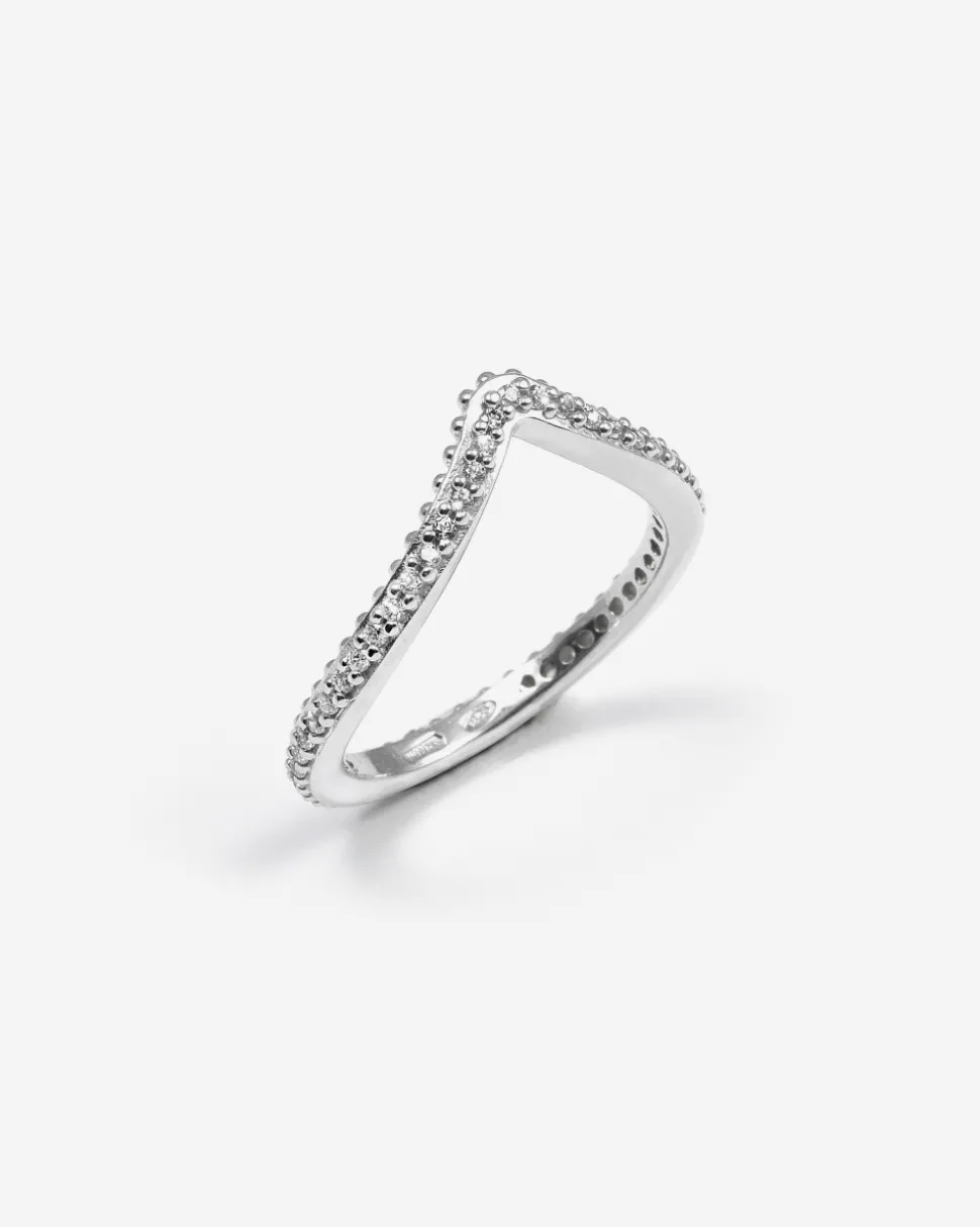 FEDINA CHEVRON BIND IN ARGENTO CON BRILLANTI