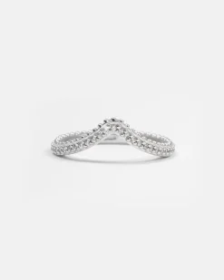 FEDINA CHEVRON BIND IN ARGENTO CON BRILLANTI