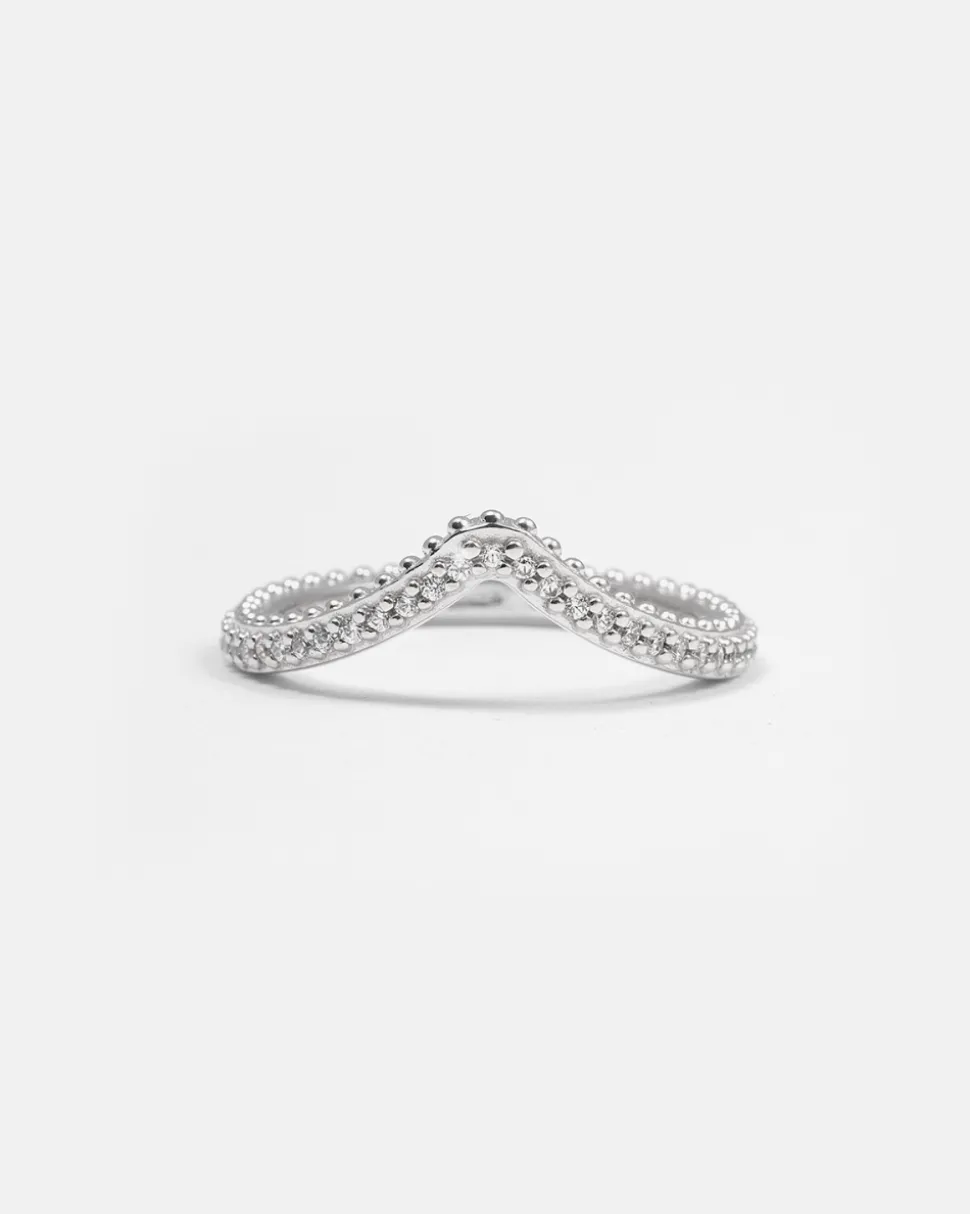FEDINA CHEVRON BIND IN ARGENTO CON BRILLANTI