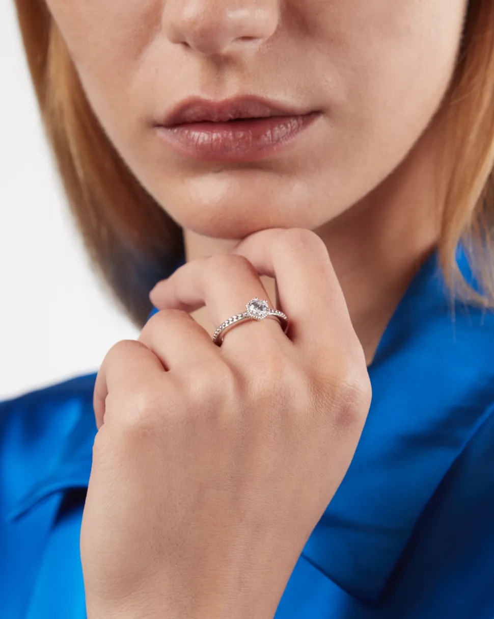 FEDINA SOLITARIO SHINING DOCK IN ARGENTO CON BRILLANTE