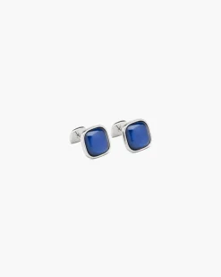 GEMELLI IN ARGENTO CON PIETRA PERSONALIZZABILE