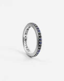 IM INTER X NOVE25 ANELLO FEDINA SQUAMATA CON BRILLANTI NERAZZURRI