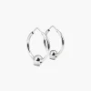 ORECCHINI PIERCING CON SFERA IN ARGENTO